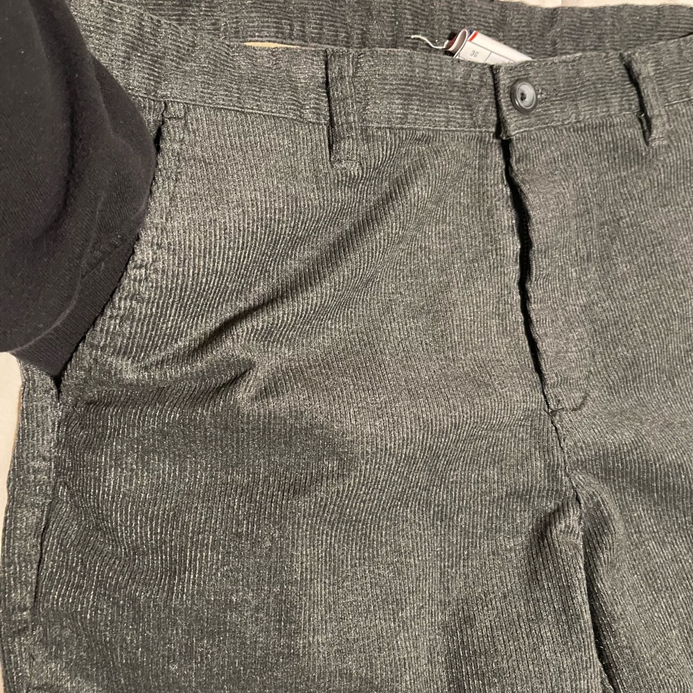 Izod Perform X Men's Dark Gray Corduroy Pants Waist 36 - Picture 6 of 10